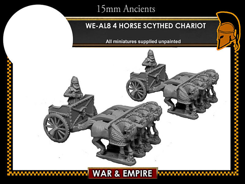 WE-AL08: Later Persian, 4-Horse Scythed Chariots