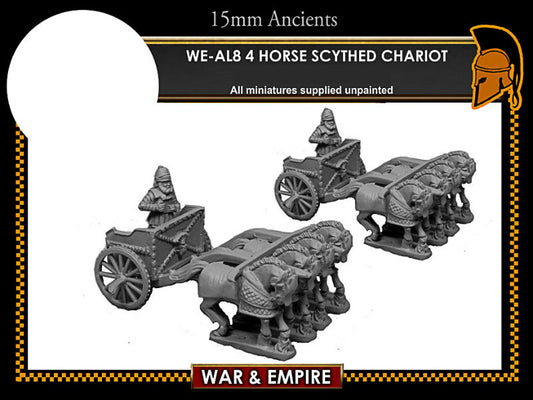 WE-AL08: Later Persian, 4-Horse Scythed Chariots