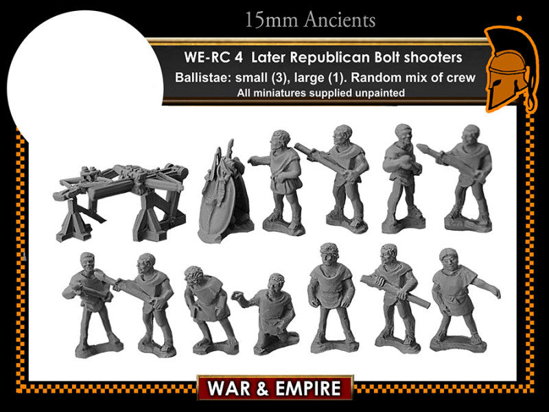 WE-RC04: Later Republican Roman Bolt Shooters
