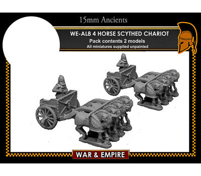 WE-AL08: Later Persian, 4-Horse Scythed Chariots