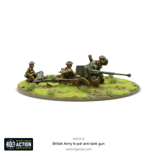 British Army 6 Pounder ATG & Crew