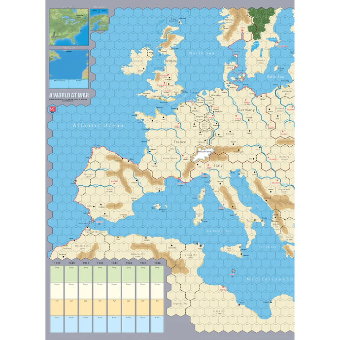 A World at War Mounted Maps