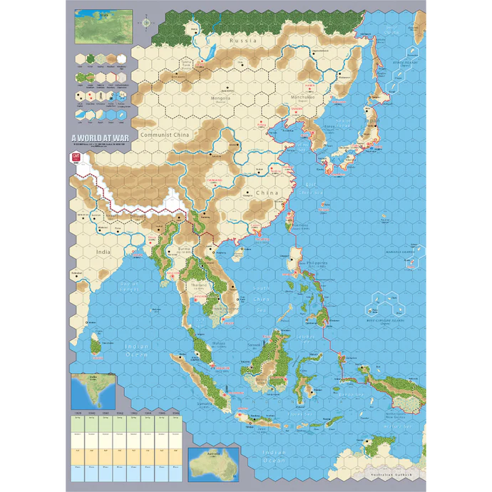 A World at War Mounted Maps