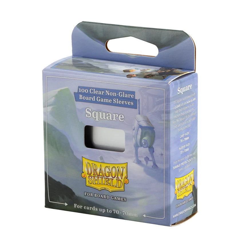 Dragon Shield 100 Clear Non-Glare Board Game Sleeves - Square