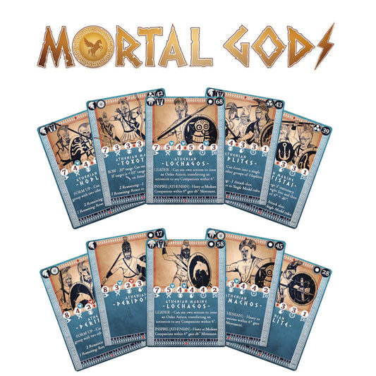 Mortal Gods: Athenian Card Set & Rules Booklet