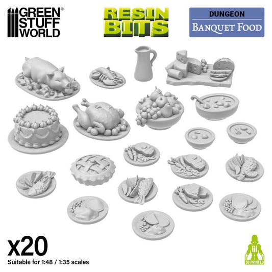 3D Printed: Banquet Food 1:48-1:35