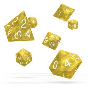 RPG Yellow Dice (Marble) x 7