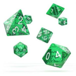 RPG Green Dice (Speckled) x 7