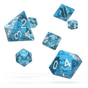 RPG Light Blue Dice (Speckled) x 7