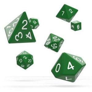 RPG Green Dice (Solid) x 7