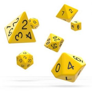 RPG Yellow Dice (Solid) x 7