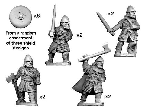DAV006 Hirdmen with Swords/Axes