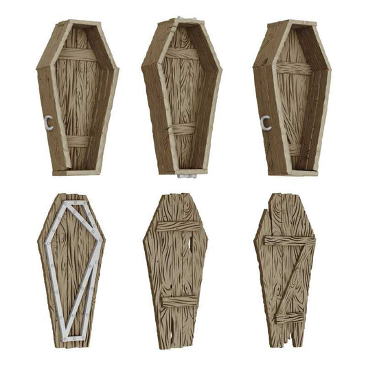3D Printed: Dungeon Wooden Coffins