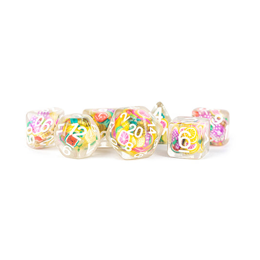 Fanroll - 16mm Resin Poly Dice Set: Fruit Dice
