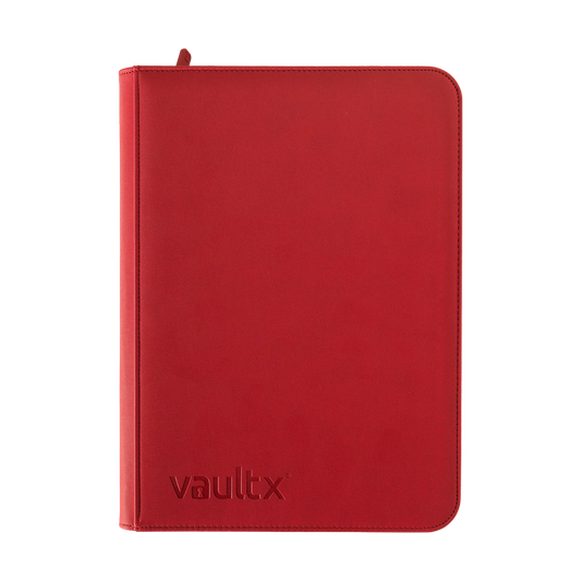 9-Pocket Exo-Tec® Zip Binder - Fire Red