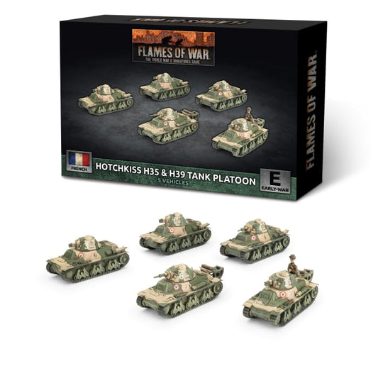 FRX09: H35 / H39 Hotchkiss Tank Platoon (x5 Plastic)