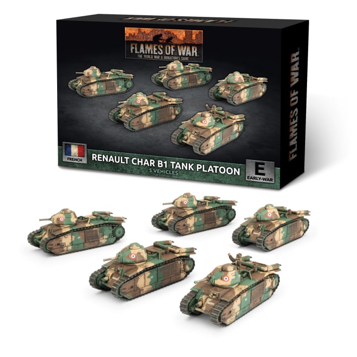 FRX11: Char B1 bis Tank Platoon (x5 Plastic)