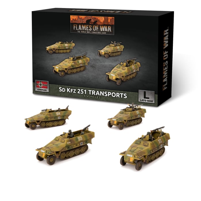 GBX152: Sd Kfz 251 Transports (x4 Plastic)