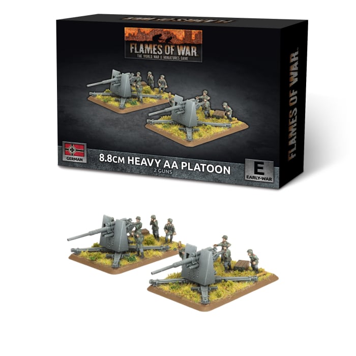 GBX206: 8.8cm Heavy AA Platoon (Early) (x2 guns Plastic)