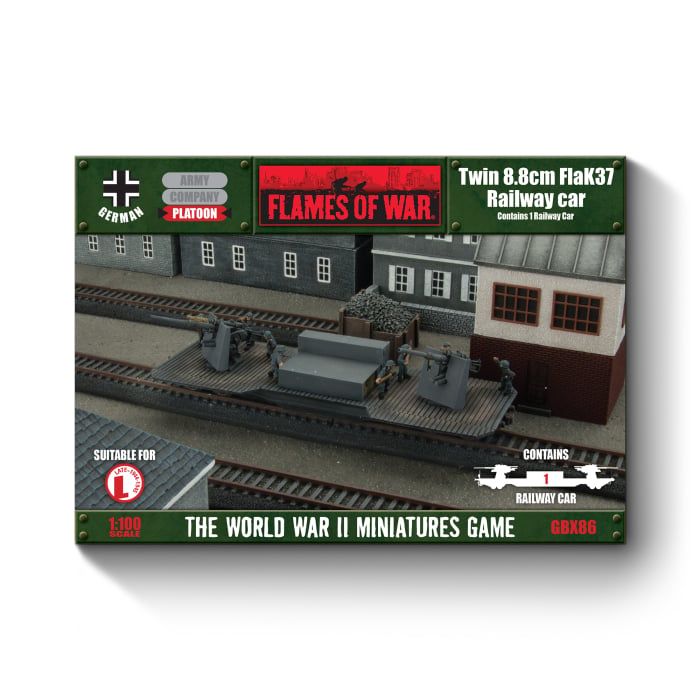 GBX86: Twin 8.8cm FlaK Railway car