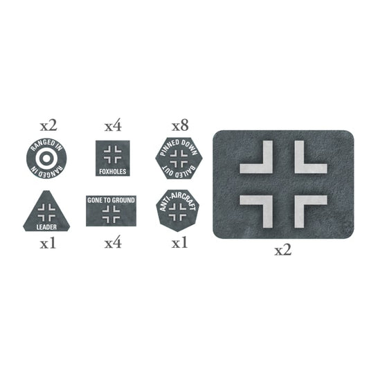 GE913: German EW Tokens (x20) & Objectives (x2)