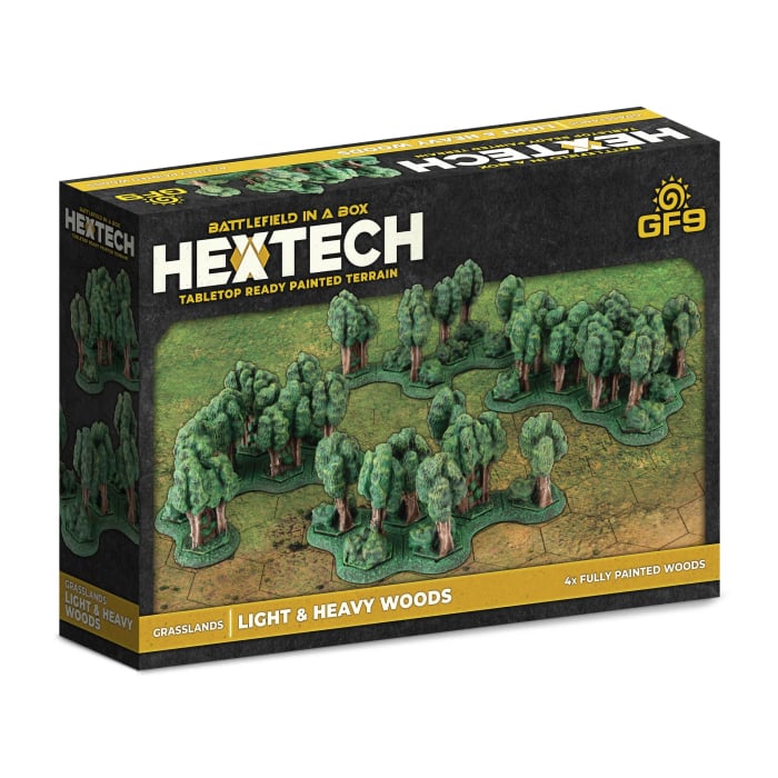 HEXT58 - Grasslands: Light & Heavy Woods (x4 new bases)