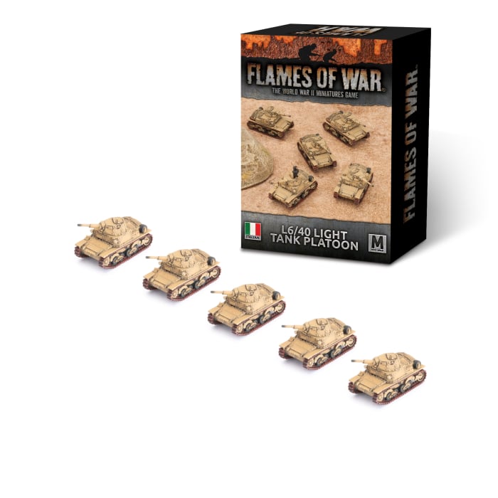 IBX17: L6/40 Light Tank Platoon (Mid War x5 Tanks)