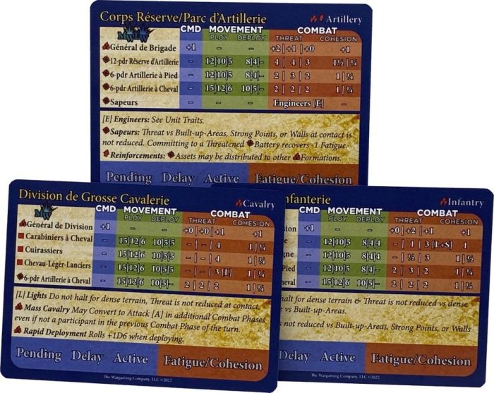 ESR French Stat Cards & Orders Pack – Entoyment Wargaming and Hobby Centre
