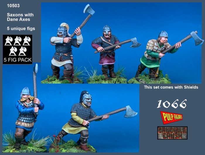 10503 Saxon Warriors w/ Dane Axes