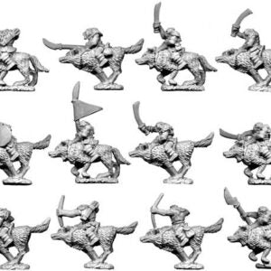 10mm Orc Wolf-Riders