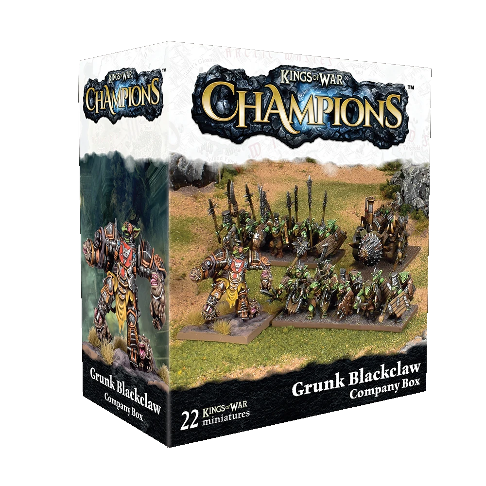 Kings of War Champions Grunk Blackclaw Company Box