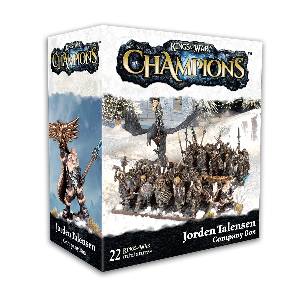 Kings of War Champions Jorden Talensen Company Box