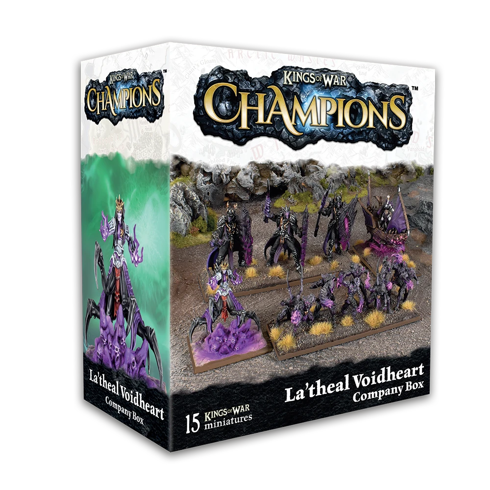 Kings of War Champions La'theal Voidheart Company Box