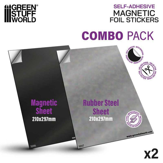 Self-Adhesive Magnetic Foil Sticker Combo Pack