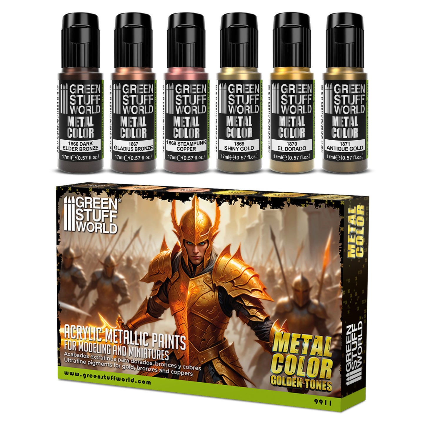 Metallic Paints Set - Gold