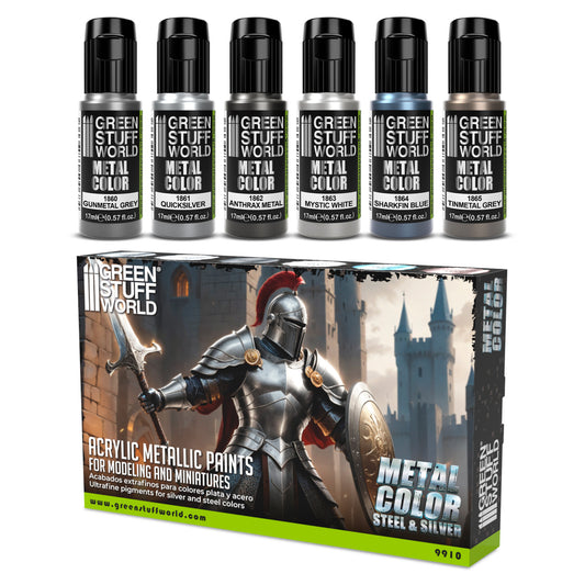 Metallic Paints Set - Silver