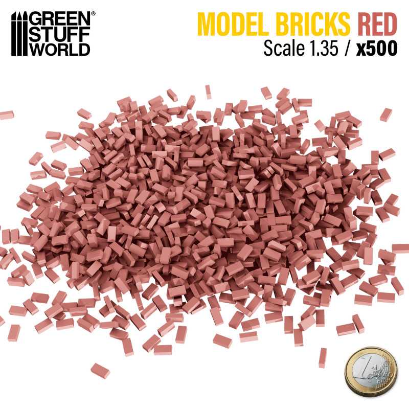 Miniature Bricks Red 1/35