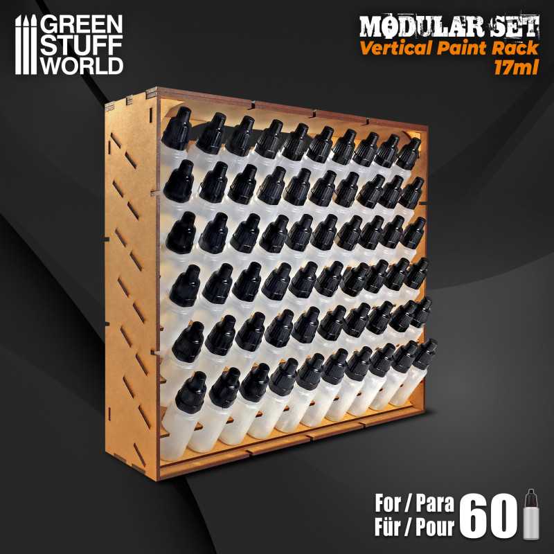 MDF Vertical Paint Rack 17ml