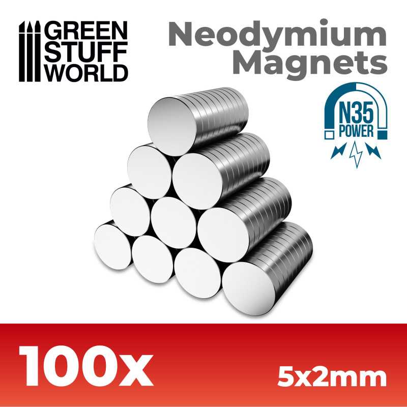 N35 Neodymium Magnets 5x2 100