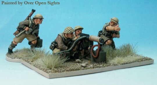 British WW2 Vickers Machinegun and 4 crew