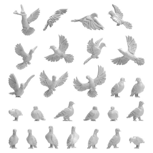 3D Printed: Pigeons