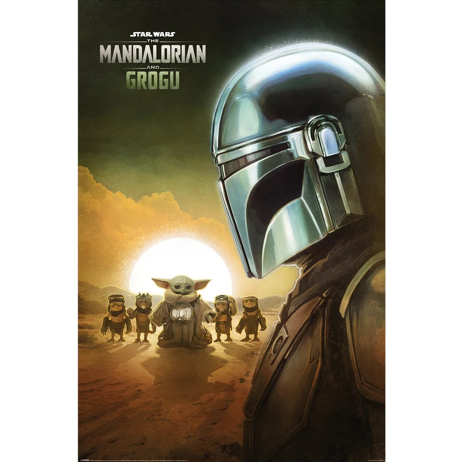 THE MANDALORIAN AND GROGU (SUNSET) MAXI POSTER