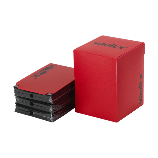 Large Deck Box 100+ Red with 150 Sleeves