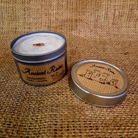 Ancient Ruins Candle Tin