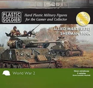 15mm Allied M4A3 (Late) Sherman Tank