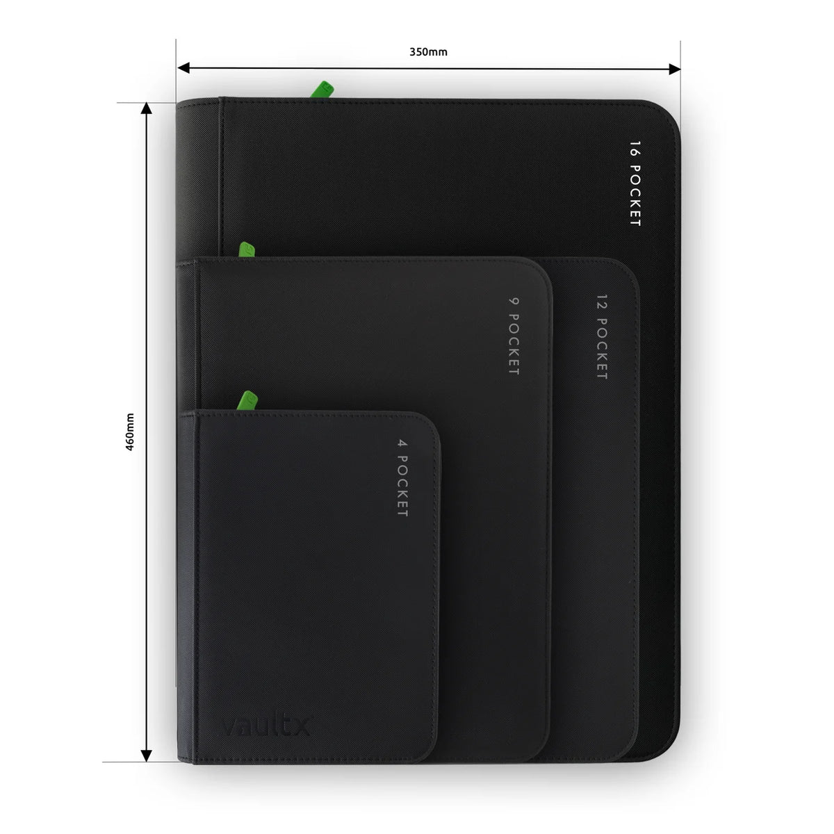 16-Pocket Exo-Tec® Zip Binder Signature Black