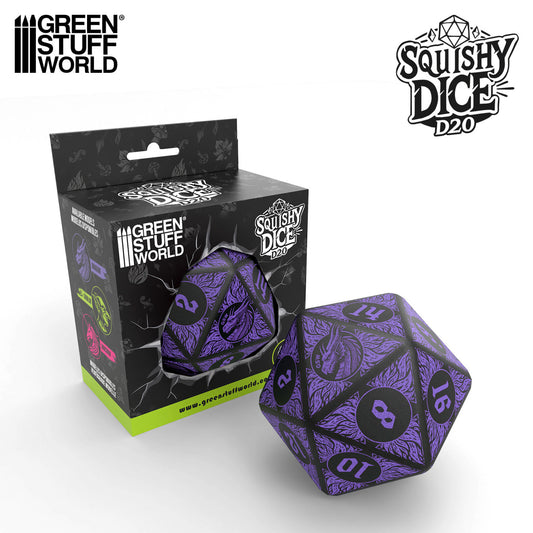 Mega D20 Squishy Dice - DRAGON