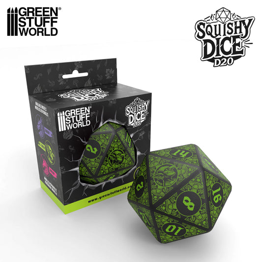 Mega D20 Squishy Dice - GOBLIN