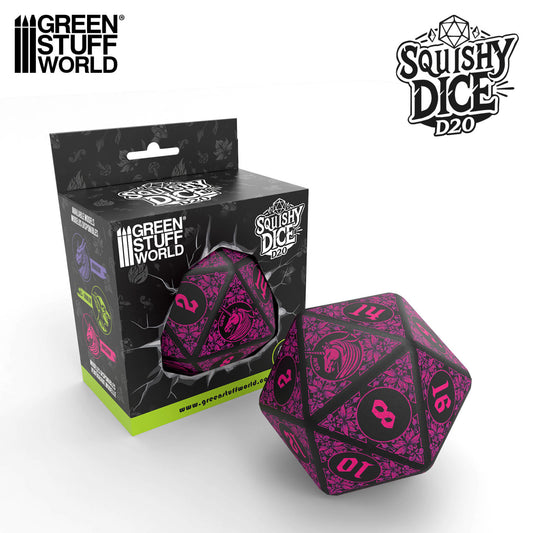 Mega D20 Squishy Dice - UNICORN