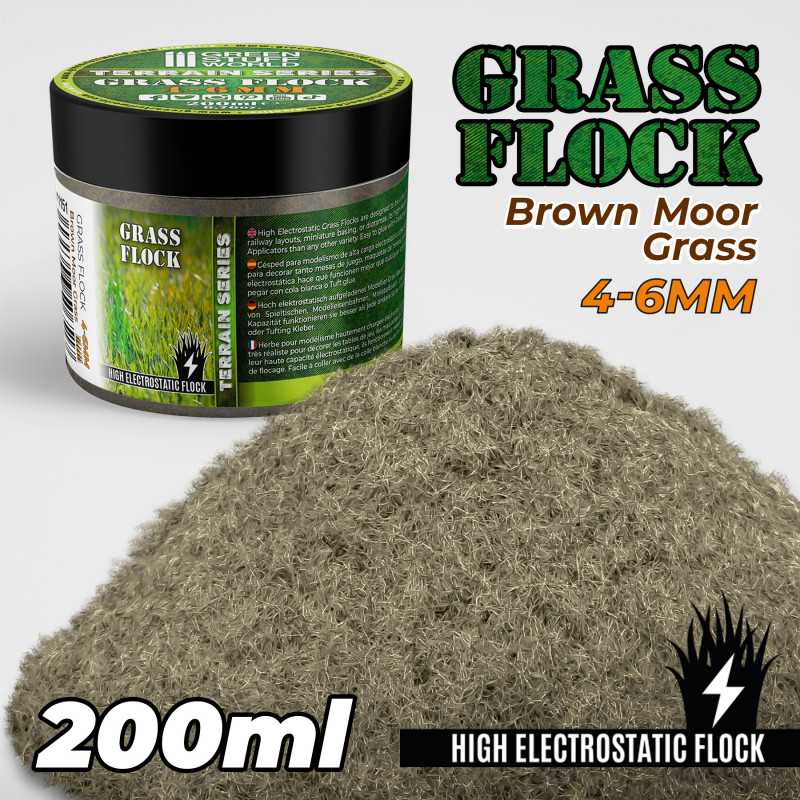 Grass Flock: Brown Moor 4-6mm (200ml)